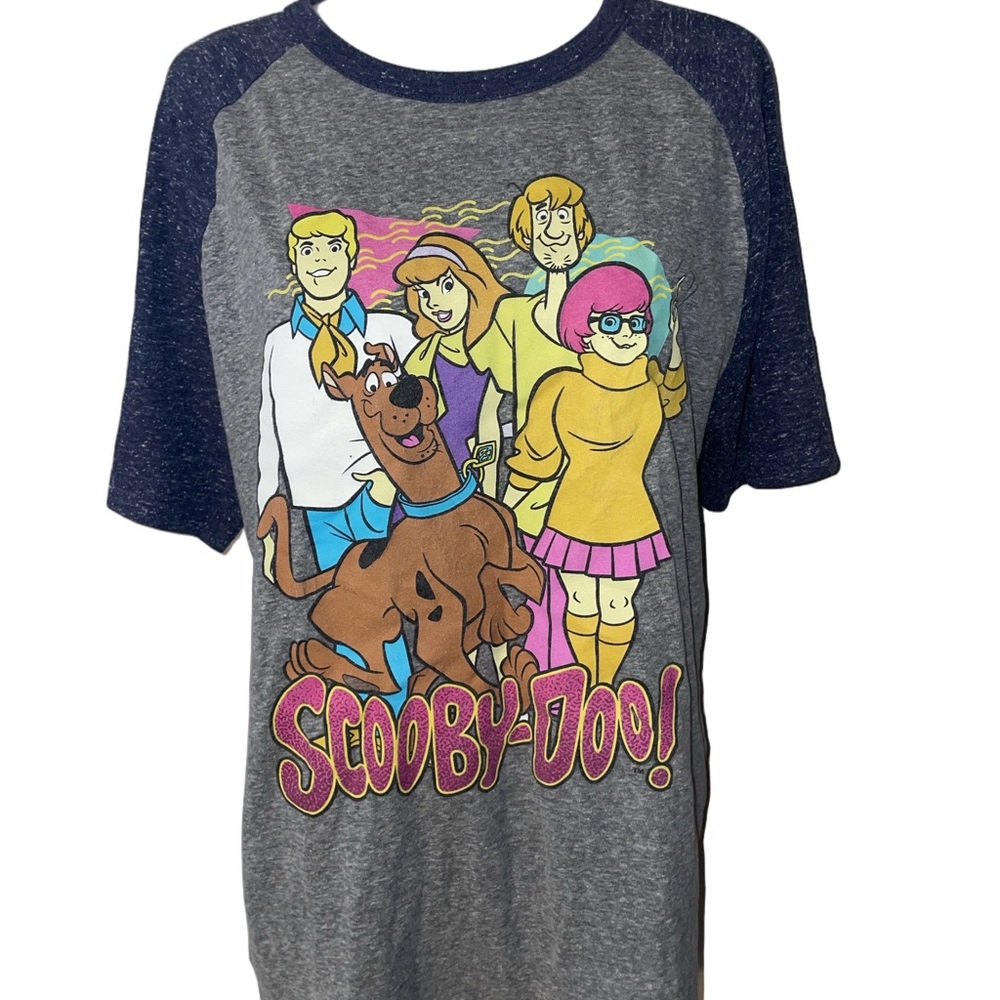 Scooby-Doo Gray and Blue Raglan T-Shirt *make offers*